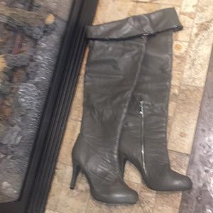 Grey Knee Boots!!  SZ 9